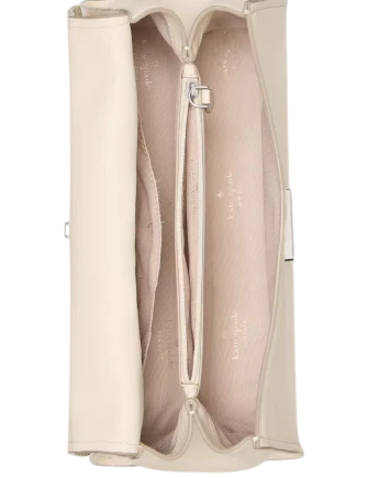 Kate Spade New York Riley Suede Top Handle Bag  Natural 
