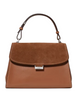 Kate Spade New York Riley Suede Top Handle Bag Warm Gingerbread