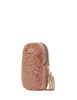 Kate Spade New York Rosie Faux Fur North South Zip Phone Crossbody Light Fawn