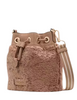 Kate Spade New York Rosie Faux Fur Small Bucket Bag Light Fawn