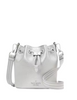 Kate Spade New York Rosie Metallic Small Bucket Bag Deco Silver