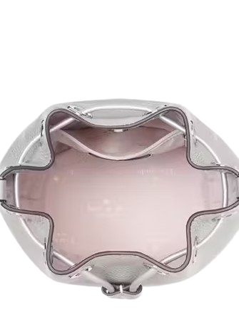 Kate Spade New York Rosie Metallic Small Bucket Bag Deco Silver
