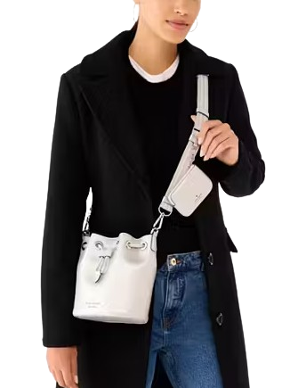 Kate Spade New York Rosie Metallic Small Bucket Bag Brixton Baker
