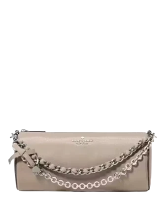 Kate Spade New York Roulette Glazed Leather Mini Convertible Bag Quartz Pebble