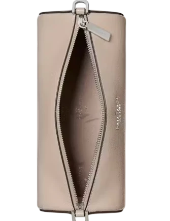 Kate Spade New York Roulette Glazed Leather Mini Convertible Bag Quartz Pebble