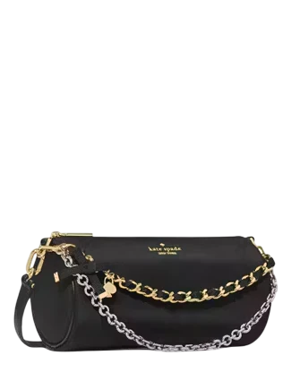 Kate Spade New York Roulette Nylon Mini Crossbody Convertible Bag Black