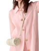 Kate Spade New York Roulette Snake Embossed Crossbody Bag  Natural 