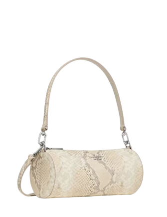 Kate Spade New York Roulette Snake Embossed Crossbody Bag  Natural 