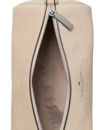 Kate Spade New York Roulette Suede Crossbody Bag Light Sand