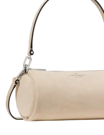 Kate Spade New York Roulette Suede Crossbody Bag Light Sand