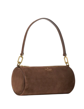 Kate Spade New York Roulette Suede Medium Shoulder Bag Hot Fudge