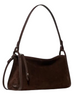 Kate Spade New York Rue Suede Shoulder Bag Hot Fudge