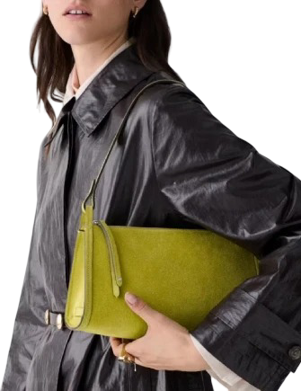 Kate Spade New York Rue Suede Shoulder Bag Laurel Leaf 