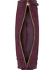 Kate Spade New York Rue Woven Suede Shoulder Bag Deep Cherry