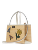 Kate Spade New York Sam Icon Dragonfly Embellished Straw Small Tote  Natural 