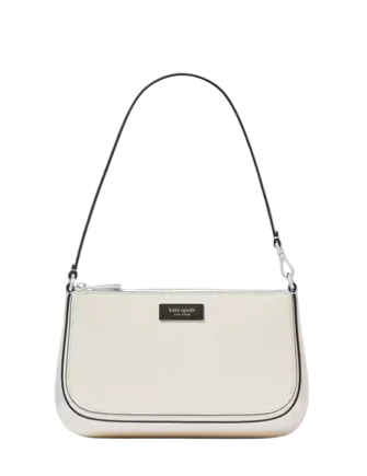 Kate Spade New York Sam Icon Shiny Mini Pochette Parchment