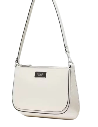 Kate Spade New York Sam Icon Shiny Mini Pochette Parchment