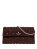 Kate Spade New York Scarlett Quilted Suede Wallet On Chain Hot Fudge 
