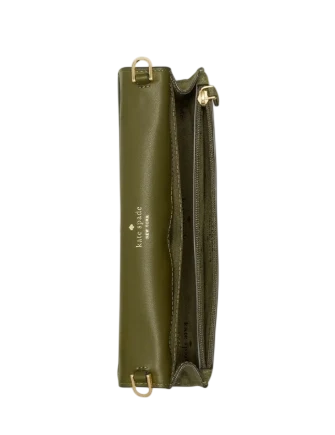 Kate Spade New York Scarlett Suede Wallet On Chain Enchanted Green