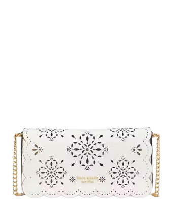 Kate Spade New York Serena Chain Wallet True White