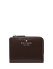 Kate Spade New York Shiny Leather Small L-zip Wallet Hot Fudge