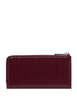 Kate Spade New York Shiny Quilted Large Slim L-zip Wallet Grenache