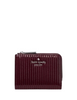 Kate Spade New York Shiny Quilted Small L-zip Wallet Grenache