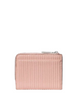 Kate Spade New York Shiny Quilted Small L-zip Wallet Rose Smoke