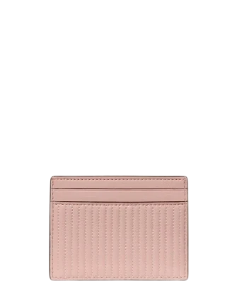 Kate Spade New York Shiny Quilted Small Slim Card Holder Rose Smoke 