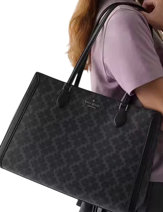 Kate Spade New York Signature Spade Flower East West Laptop Tote