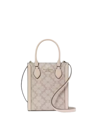 Kate Spade New York Signature Spade Flower Mini Tote Dark Beige