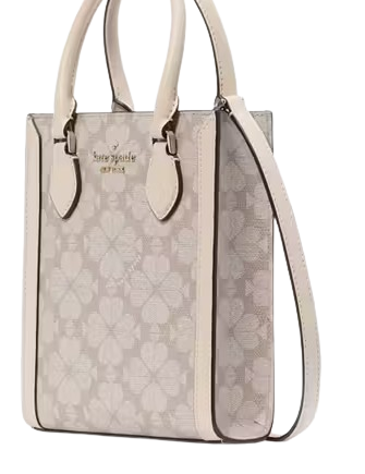 Kate Spade New York Signature Spade Flower Mini Tote Dark Beige