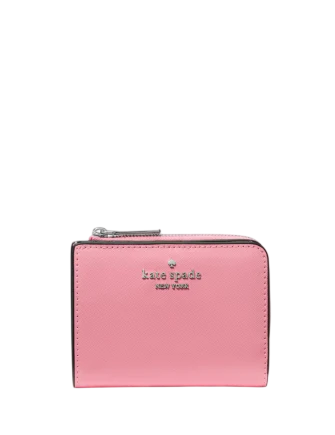 Kate Spade New York Small L-Zip Wallet Grapefruit Soda