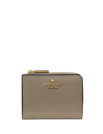 Kate Spade New York Small L-Zip Wallet Oyster Shell
