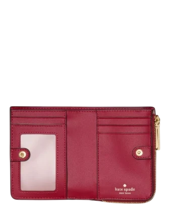 Kate Spade New York Small L-zip Wallet Red Jam