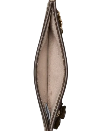 Kate Spade New York Smooth Embellishment Small Slim Card Holder Driftwood