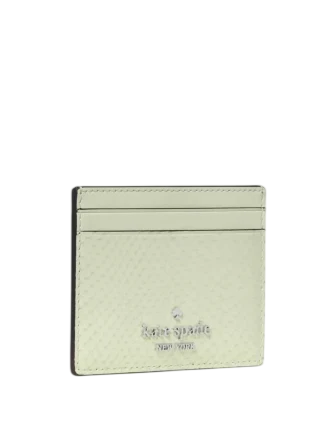 Kate Spade New York Snake Small Slim Card Holder Lime Frosting