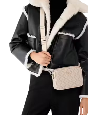 Kate Spade New York Spade Flower Camera Bag Dark Beige