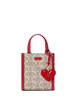 Kate Spade New York Spade Flower Coated Canvas Manhattan Mini Tote  Cherry Rouge 