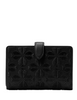 Kate Spade New York Spade Flower Embroidered Medium Bifold Wallet Black