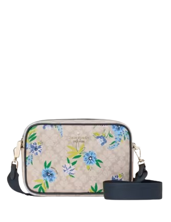 Kate Spade New York Spade Flower Floral Camera Bag Blazer Blue