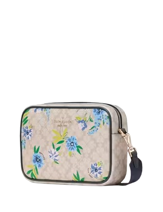 Kate Spade New York Spade Flower Floral Camera Bag Blazer Blue
