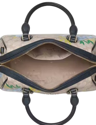 Kate Spade New York Spade Flower Floral Dolly Duffle Blazer Blue Multi