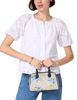 Kate Spade New York Spade Flower Floral Dolly Duffle Blazer Blue Multi