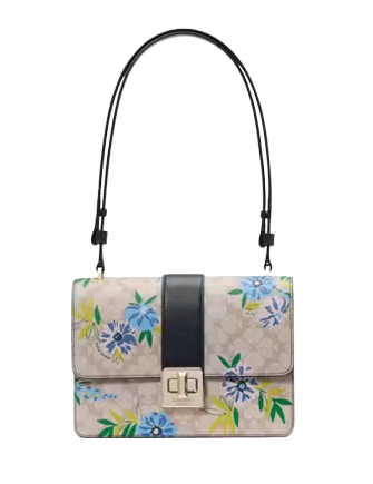 Kate Spade New York Spade Flower Floral Small Flap Shoulder
