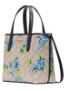 Kate Spade New York Spade Flower Floral Small Tote Blazer Blue Multi