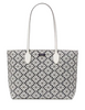 Kate Spade New York Spade Flower Jacquard Bleecker Large Tote Charcoal Grey