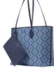Kate Spade New York Spade Flower Jacquard Denim Bleecker Large Tote Parisian Navy