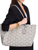 Kate Spade New York Spade Flower Jacquard Large Everything Tote Grey