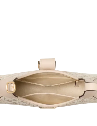 Kate Spade New York Spade Flower Jacquard Nouveau Small Shoulder Bag Natural